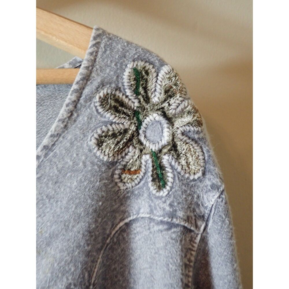 Sacred Threads 2 Piece Skirt Top M/L Gray Mix Med… - image 6